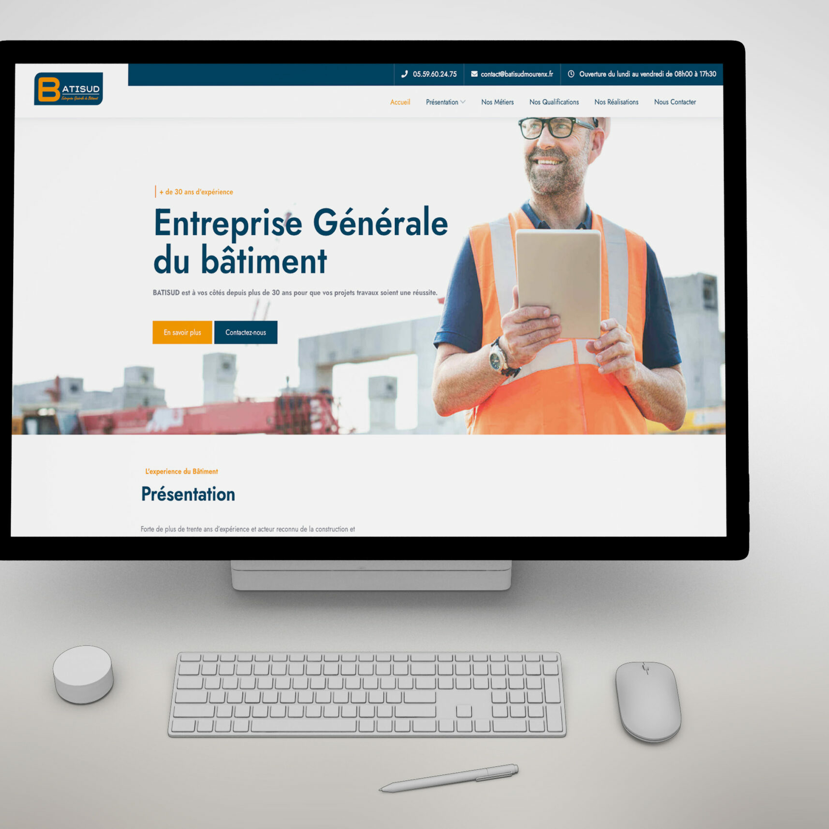 Aperçu du site internet Batisud Mourenx