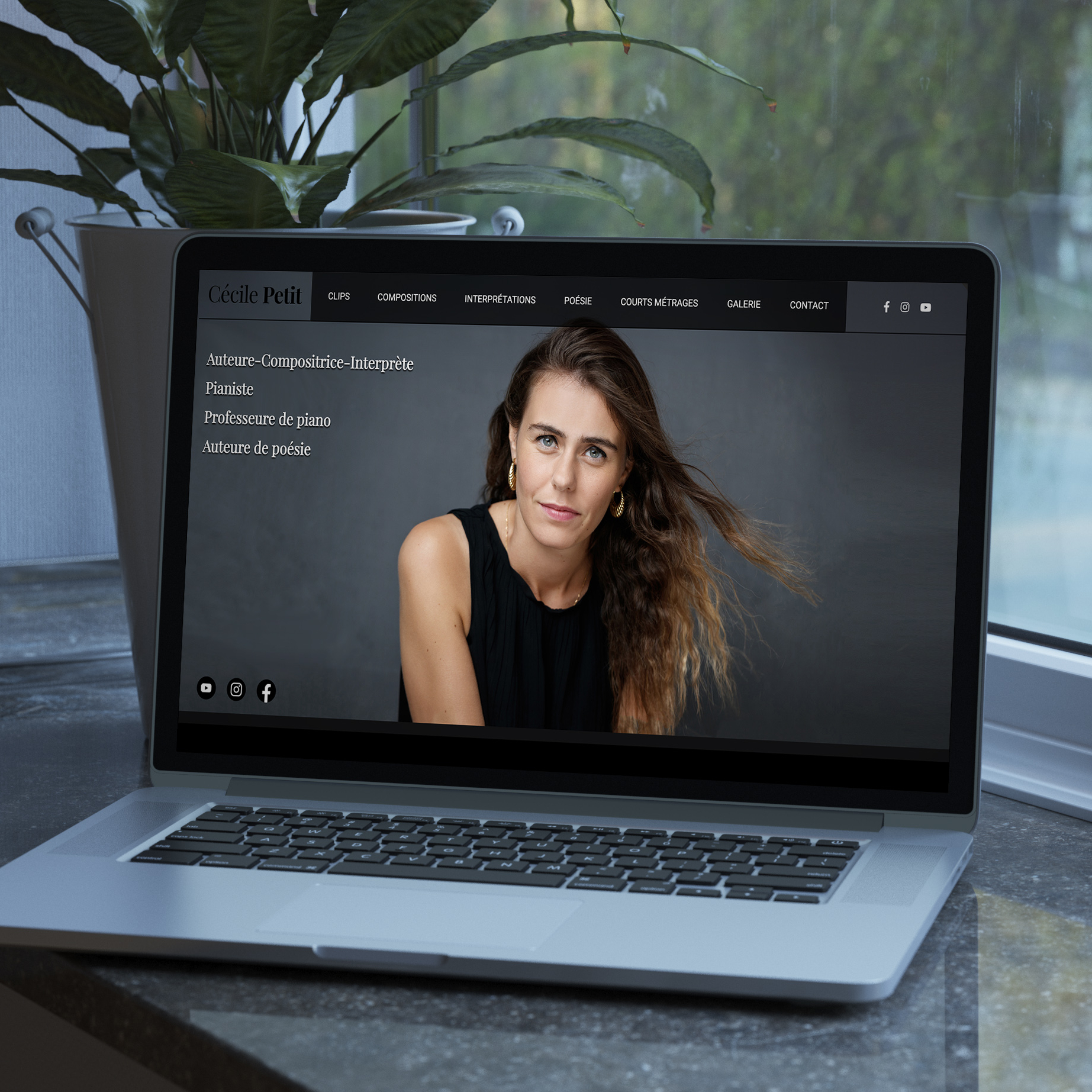 Aperçu du site internet Cécile Petit