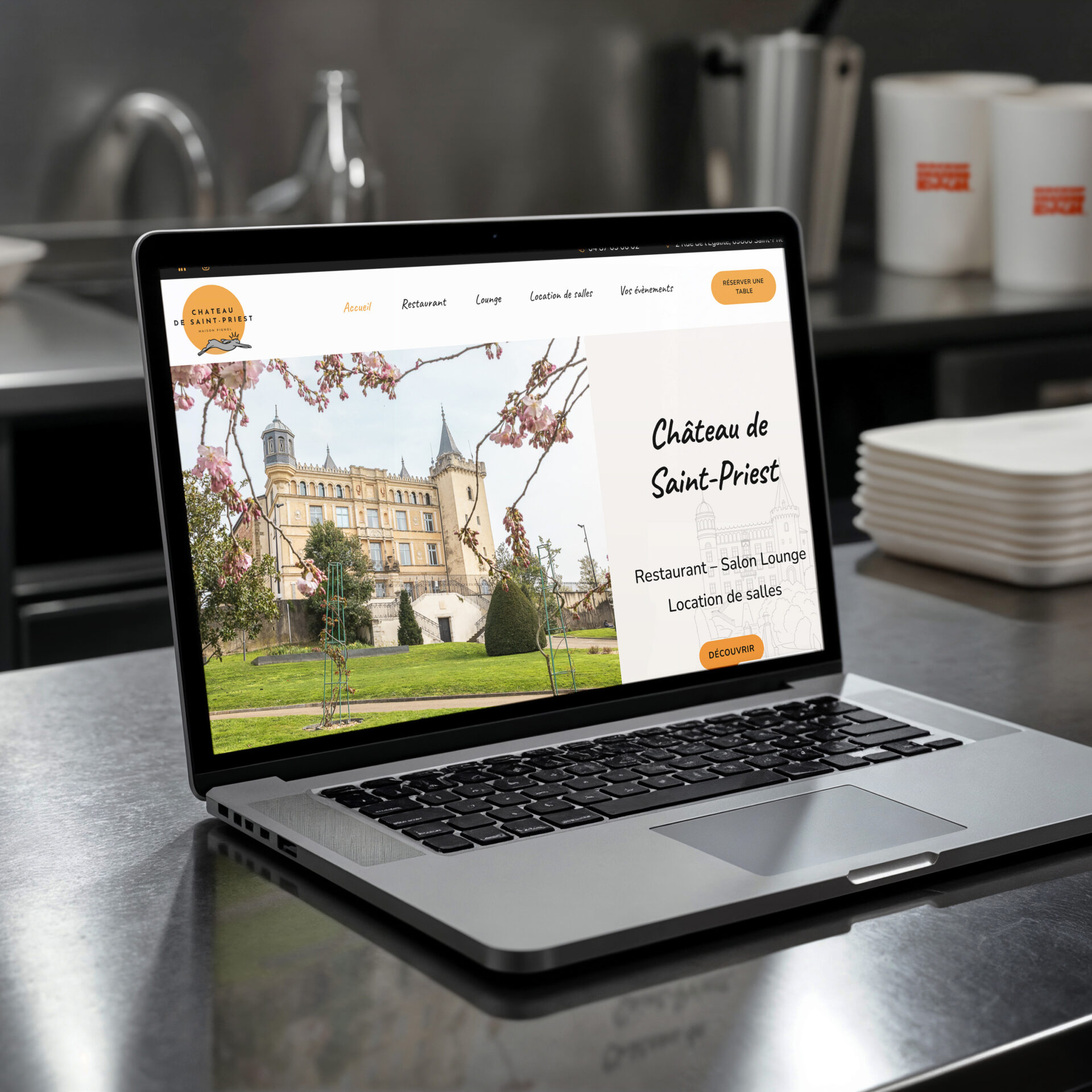 Aperçu du site internet Château de Saint-Priest