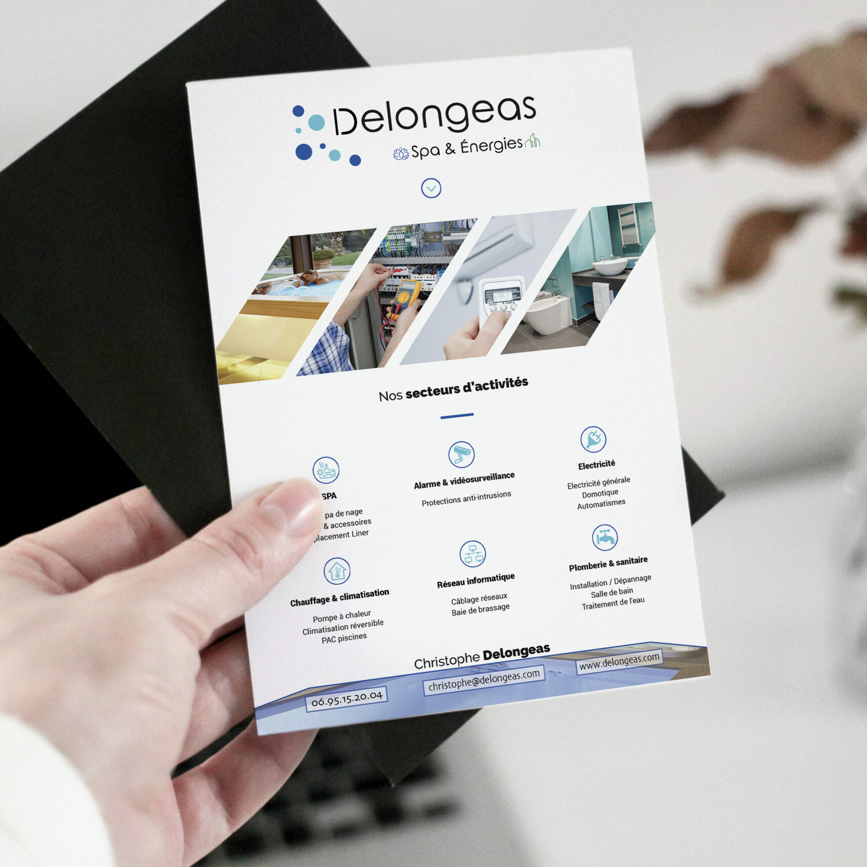 Aperçu du site internet Delongeas Piscine & Spas