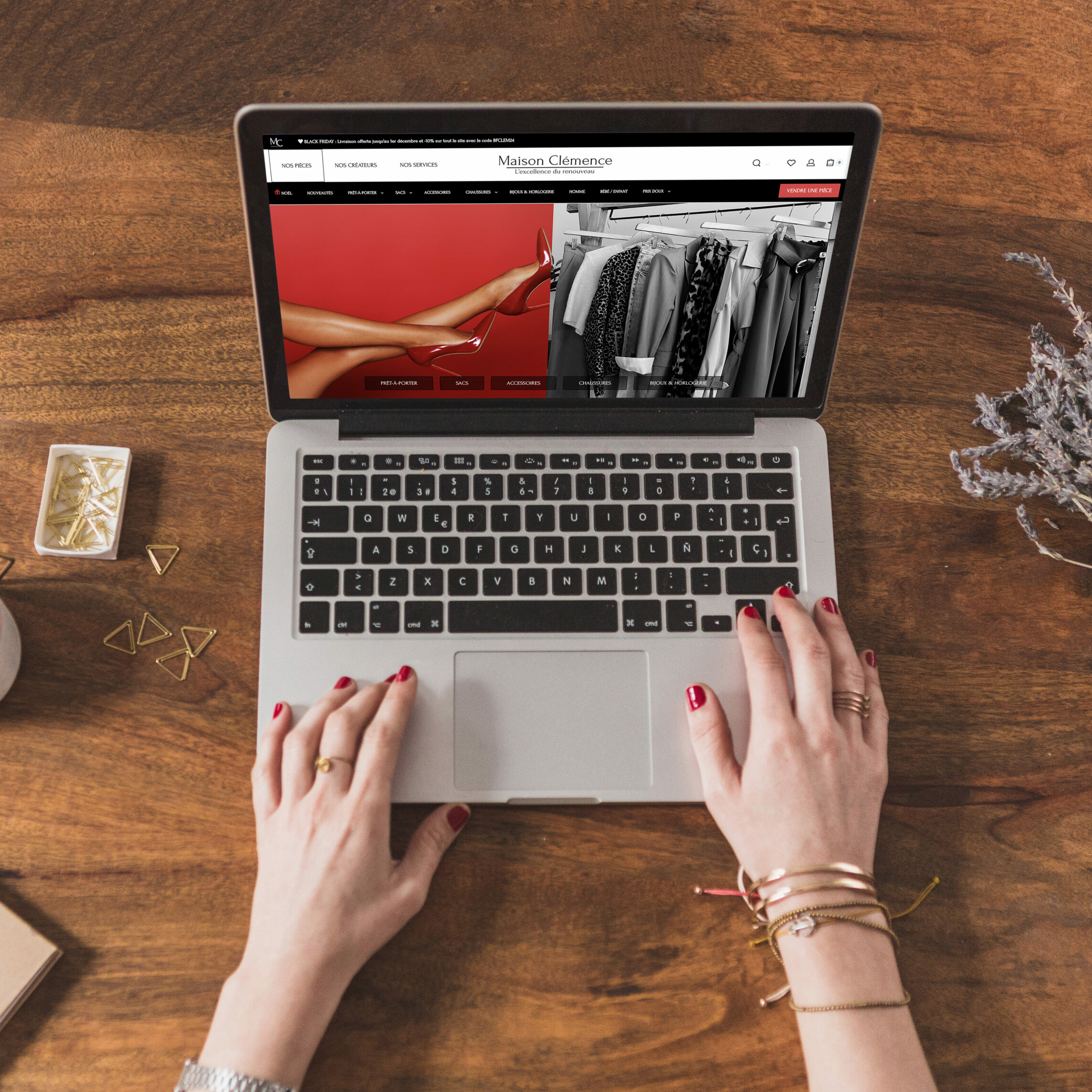 Aperçu du site internet Maison Clémence