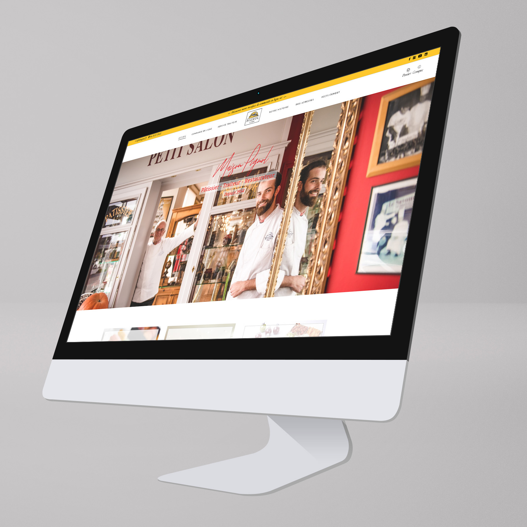 Aperçu du site internet Maison Pignol