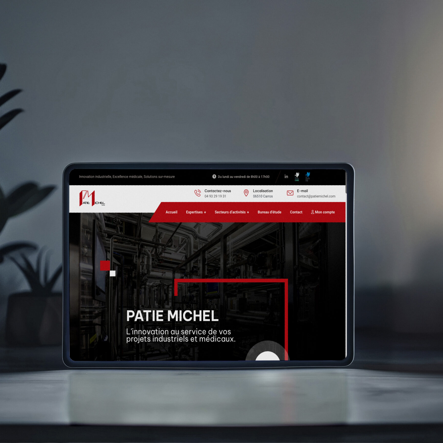 Aperçu du site internet Patie Michel